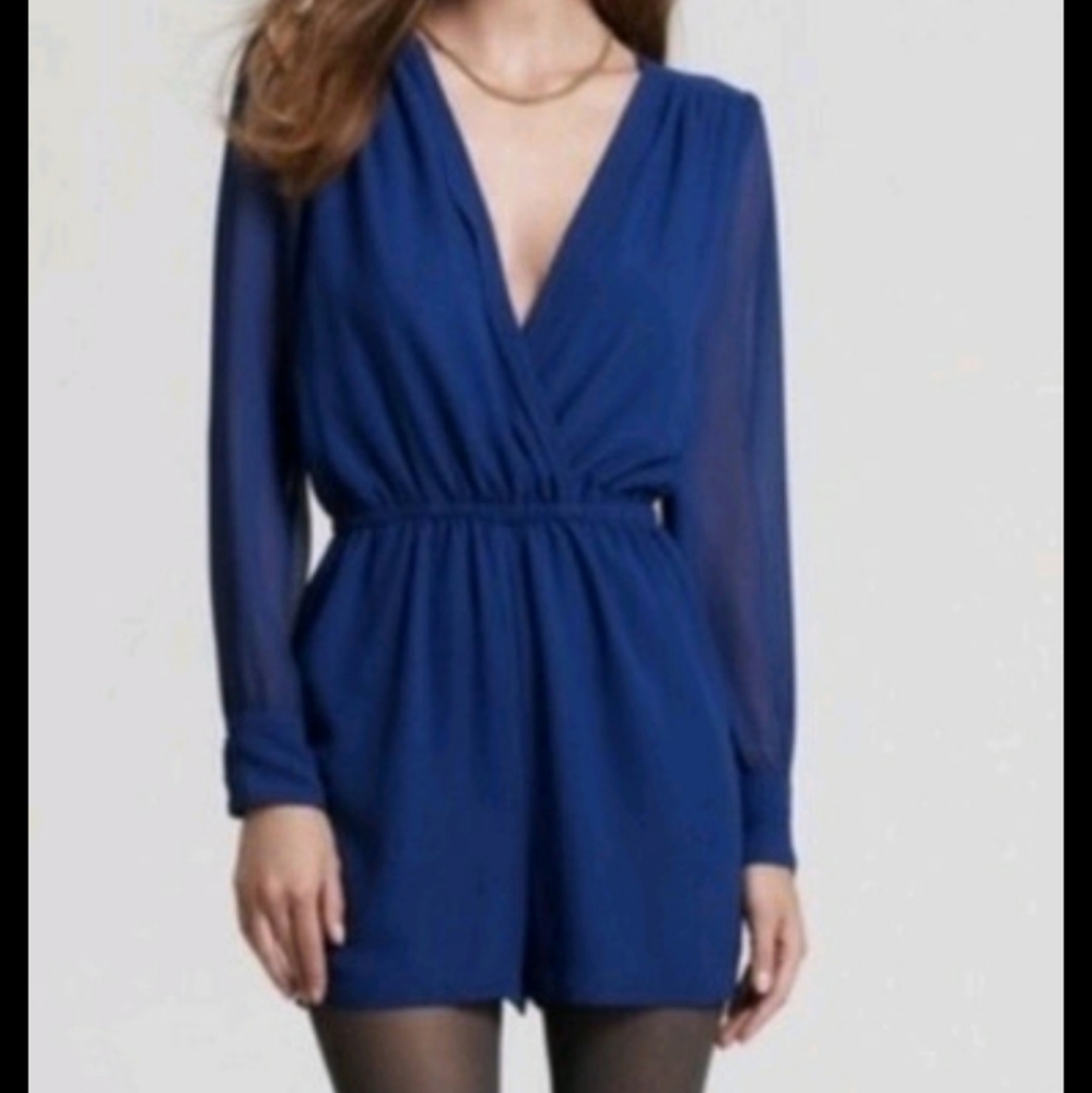 New BCBG Romper Nwot BCBG chiffon romper